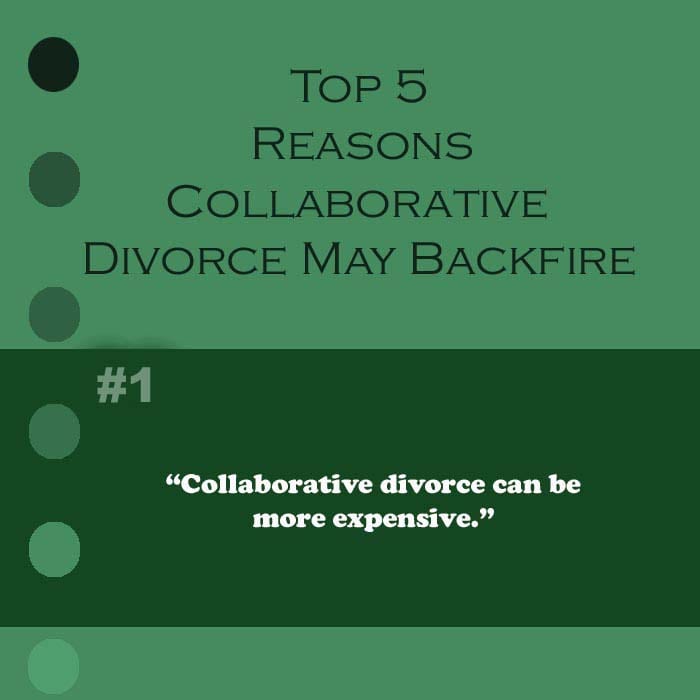 collaborative divorce can make a divorce more expensive