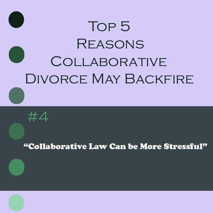 Collaborative divorce may be more stressful