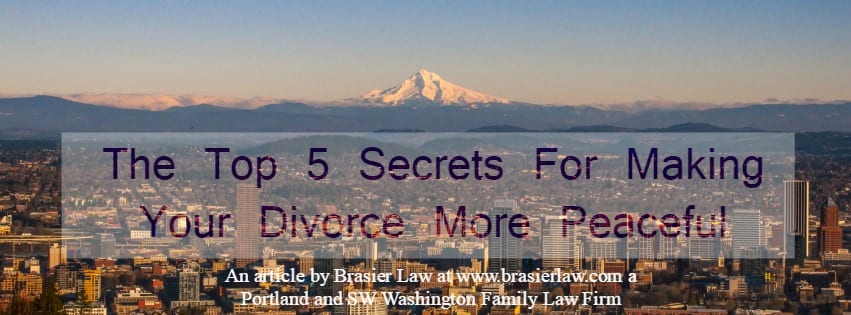 Portland Family Lawyer tells you the top 5 tips for keeping divorce peaceful