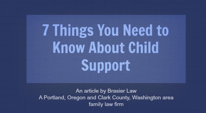 What do you need to know about child support? Our child custody attorney tells you 7 things you need to know about it.