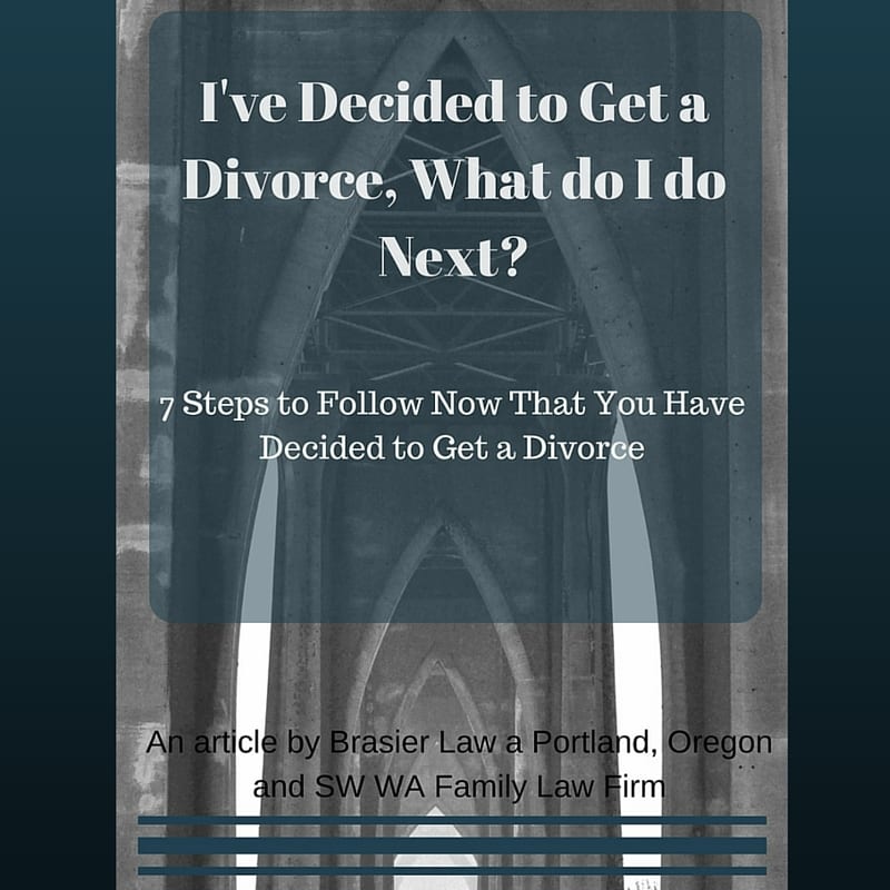 Just decided to get a divorce, here is what to do next.