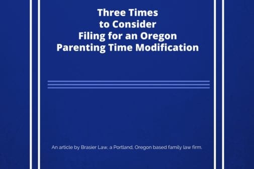 When should you file for a parenting time modification in Oregon?