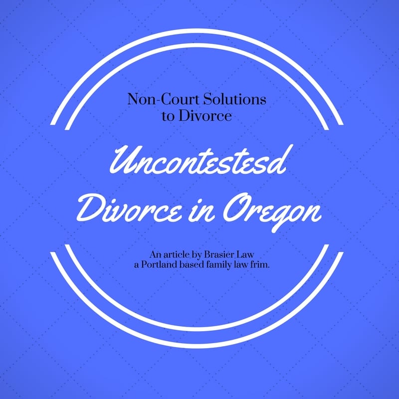 Uncontested divorce in Oregon