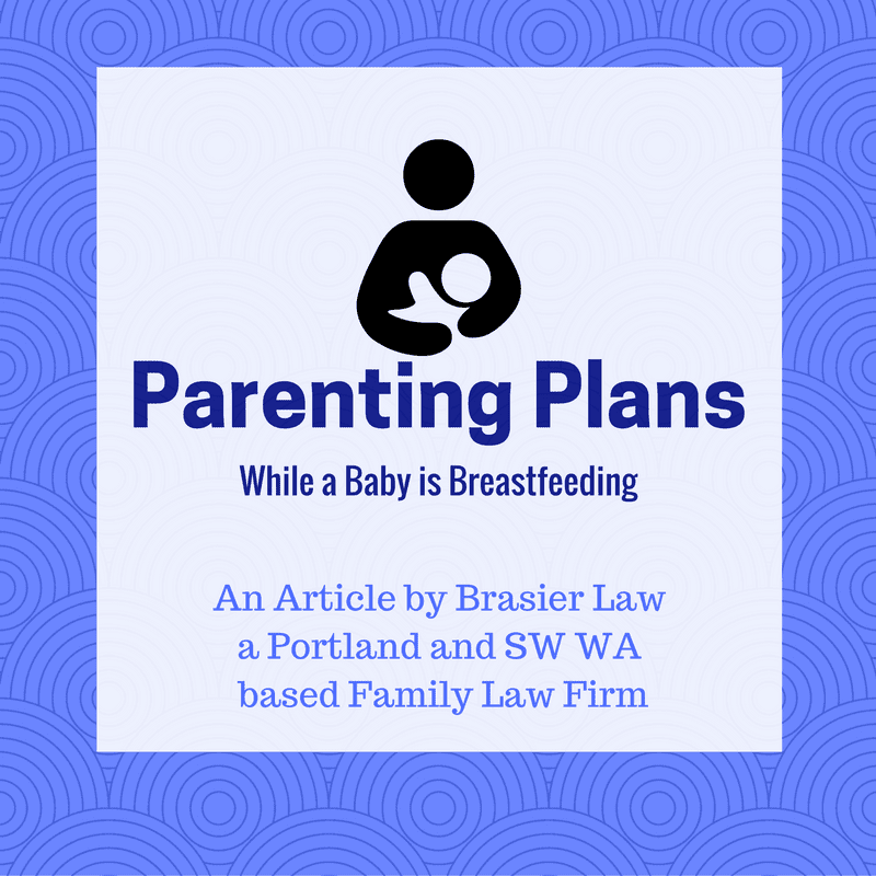 What are the challenges particular to creating a parenting plan when a baby is still breastfeeding?