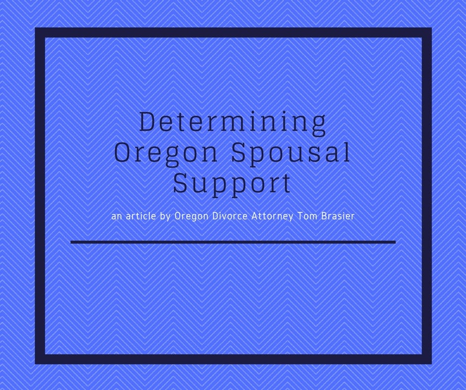 Oregon Spousal Support 