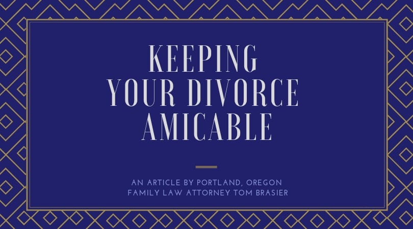 Amicable divorce, how to keep it that way