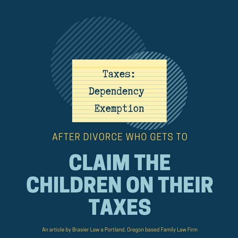 Claiming children on your taxes after Oregon divorce