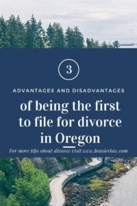 filing for divorce in Oregon