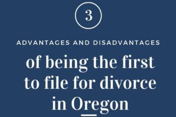 filing for divorce in Oregon
